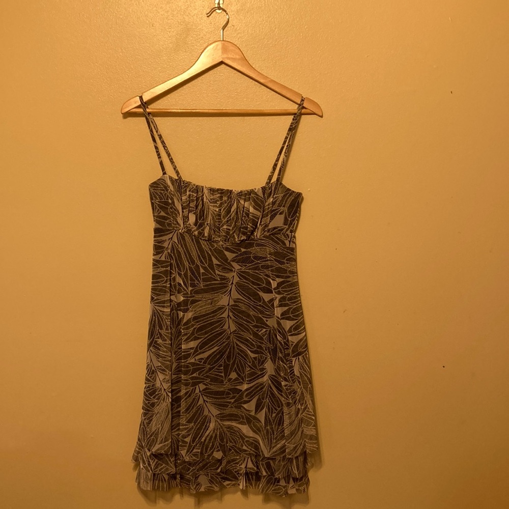 Two Tone Grey, Spaghetti Strap Dress